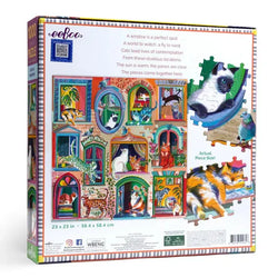 Cats in Windows 1000 Piece Jigsaw Puzzle eeBoo (ONLINE ORDER ONLY)