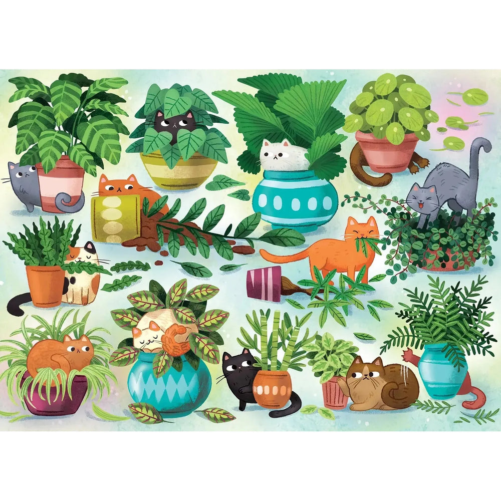 Cats vs Plants 500 Piece Jigsaw Puzzle Cobble Hill (ONLINE ORDER ONLY)