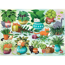 Cats vs Plants 500 Piece Jigsaw Puzzle Cobble Hill (ONLINE ORDER ONLY)