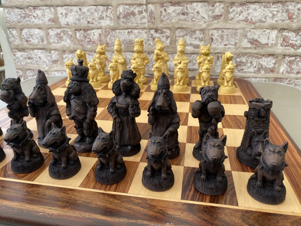 Chess Pieces - Cats & Dogs Chess Pieces (ONLINE ORDER ONLY)