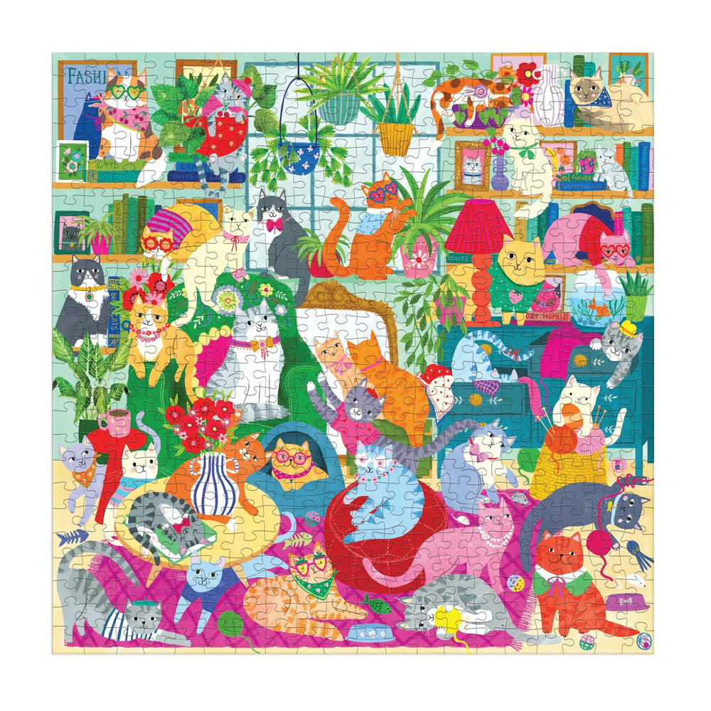 Caturday Afternoon 500 Piece Jigsaw Puzzle Mudpuppy (ONLINE ORDER ONLY)