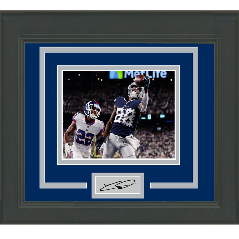 Framed CeeDee Lamb Facsimile Laser Engraved Signature Auto Dallas Cowboys 11x14 Football Photo (ONLINE ORDER ONLY)