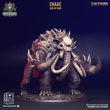 3D Printed Clay Cyanide Mortisbane Revenants - Chaac The God Of Rain 28mm 32mm D&D (Online Only)