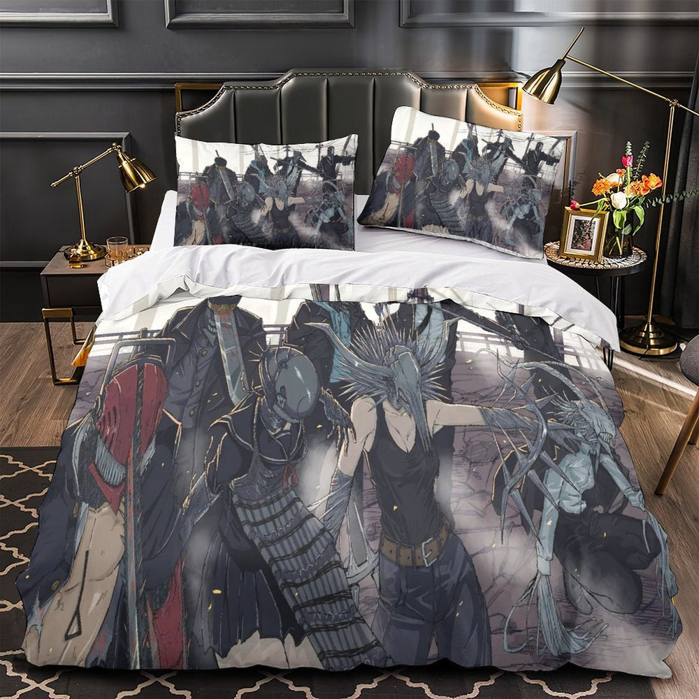 Chainsaw Man Bedding Set Pattern Quilt Duvet Cover Without Filler (Online Order Only)