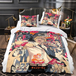 Chainsaw Man Bedding Set Quilt Duvet Cover Without Filler (Online Order Only)