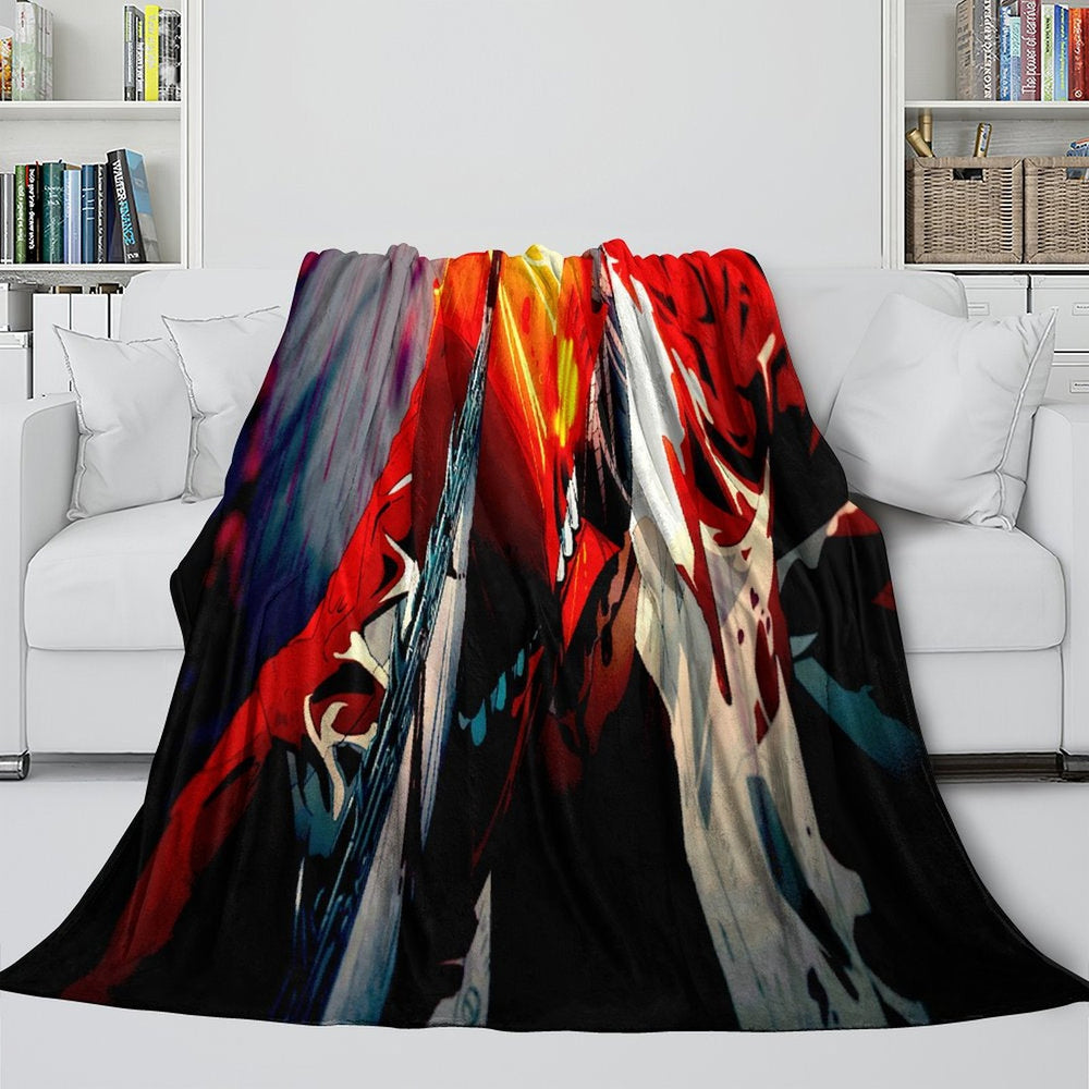 Chainsaw Man Blanket Flannel Fleece Pattern Throw Room Decoration (Online Order Only)