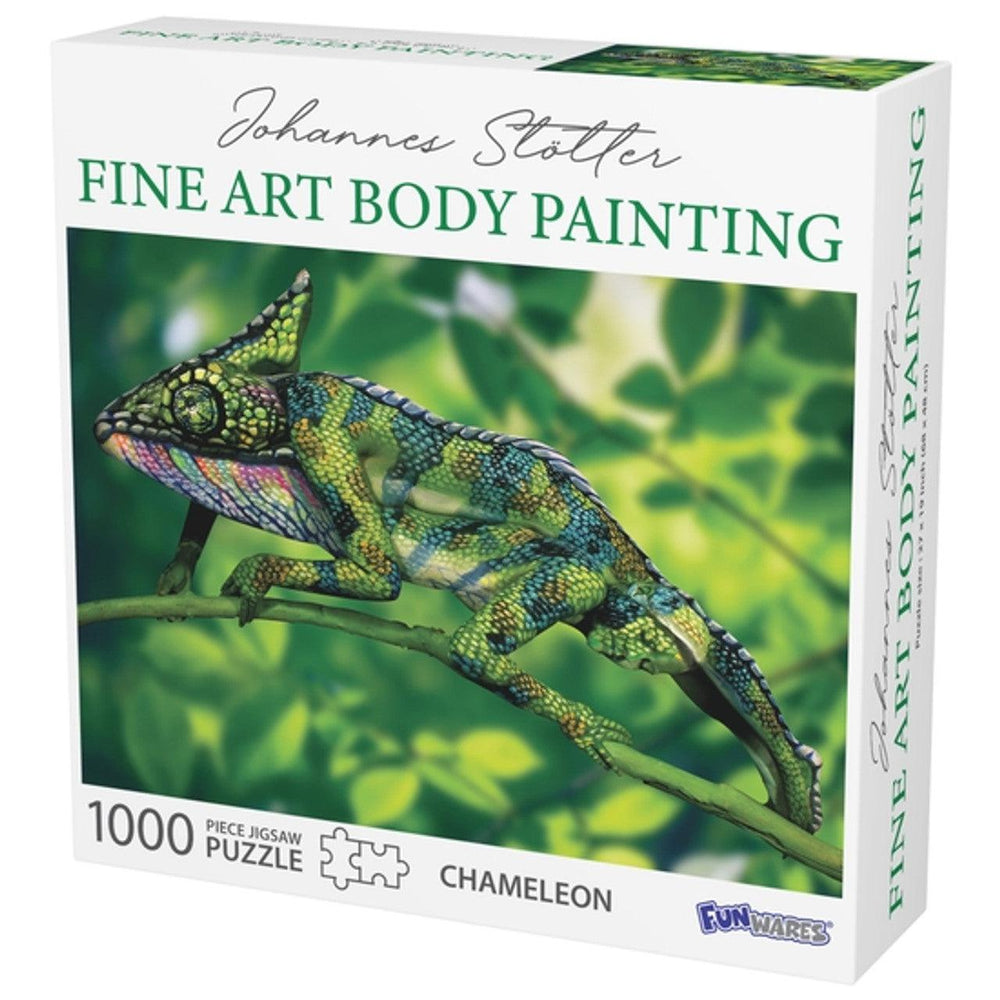 Chameleon Body Painting 1000 Piece Jigsaw Puzzle Funwares (ONLINE ORDER ONLY)