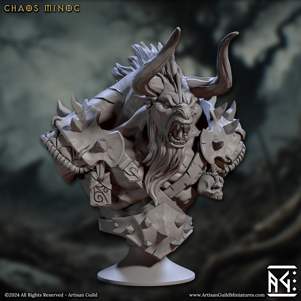 3D Printed Artisan Guild Rise of the Beastmen Bust Set 28mm 32mm (Online Only)