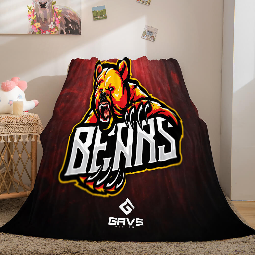 Characters Logo Flannel Fleece Throw Cosplay Blanket (Online Order Only)