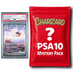 Charizard PSA 10 Graded PKM Card Mystery Pack Trading Card Game
