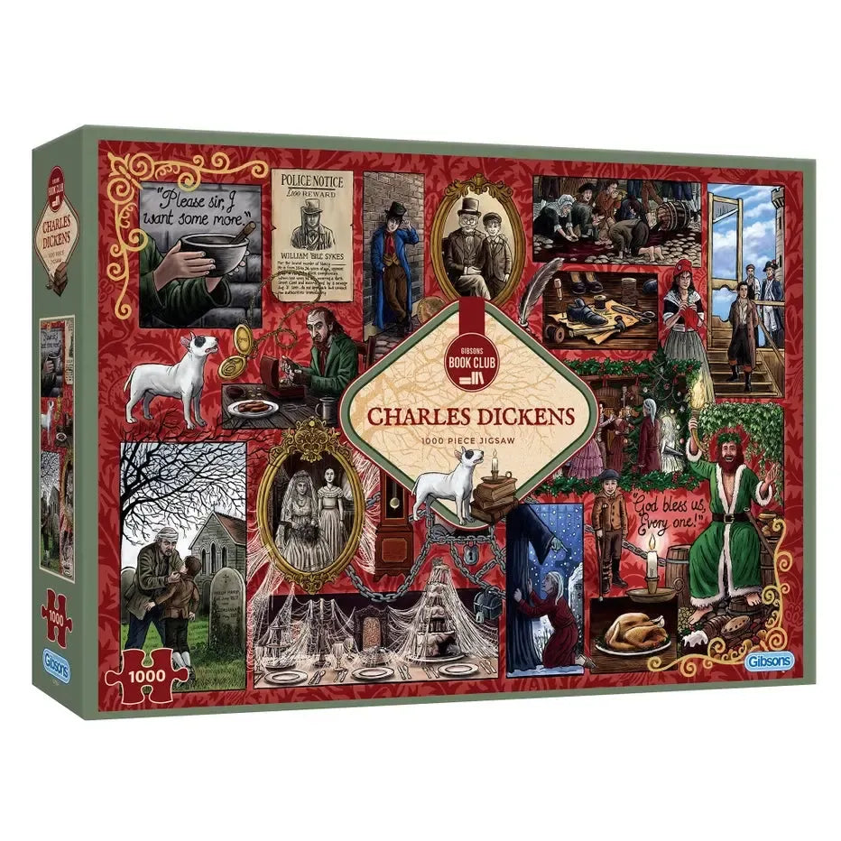 Charles Dickens 1000 Piece Jigsaw Puzzle Gibsons (ONLINE ORDER ONLY)