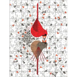Charley Harper Set of 2 120 Piece Double-Sided Jigsaw Puzzle Pomegranate