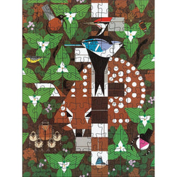 Charley Harper Set of 2 120 Piece Double-Sided Jigsaw Puzzle Pomegranate