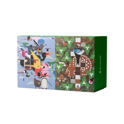 Charley Harper Set of 2 120 Piece Double-Sided Jigsaw Puzzle Pomegranate