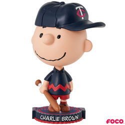 Charlie Brown Peanuts Bighead MLB Bobbleheads (ONLINE ORDER ONLY)