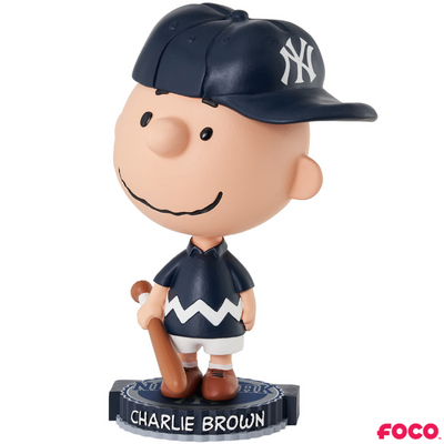 Charlie Brown Peanuts Bighead MLB Bobbleheads (ONLINE ORDER ONLY)