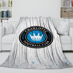 Charlotte FC Blanket Flannel Fleece Throw Room Decoration (Online Order Only)