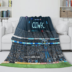 Charlotte FC Blanket Flannel Fleece Throw Room Decoration (Online Order Only)