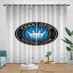 Charlotte FC Curtains Blackout Window Drapes Room Decoration (Online Order Only)