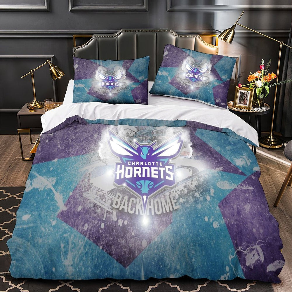 Charlotte Hornets Bedding Set Duvet Cover Without Filler (Online Order Only)