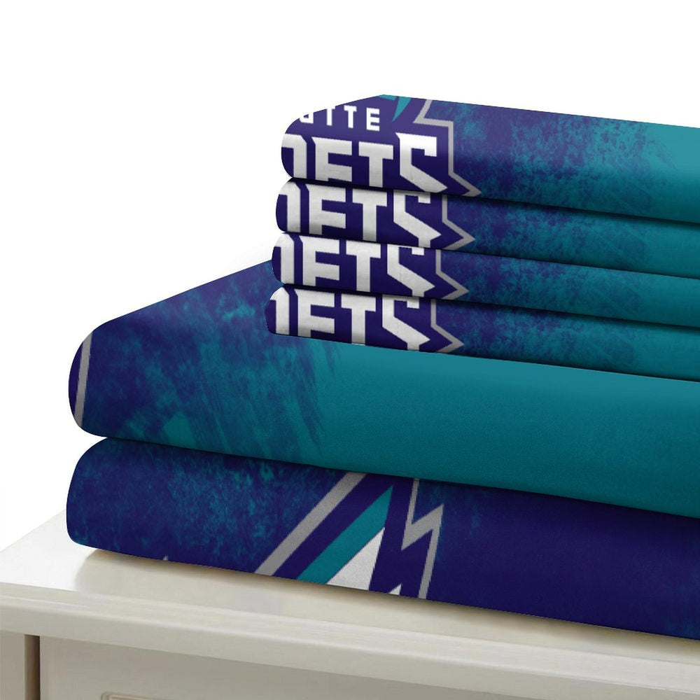Charlotte Hornets Bedding Set Duvet Cover Without Filler (Online Order Only)