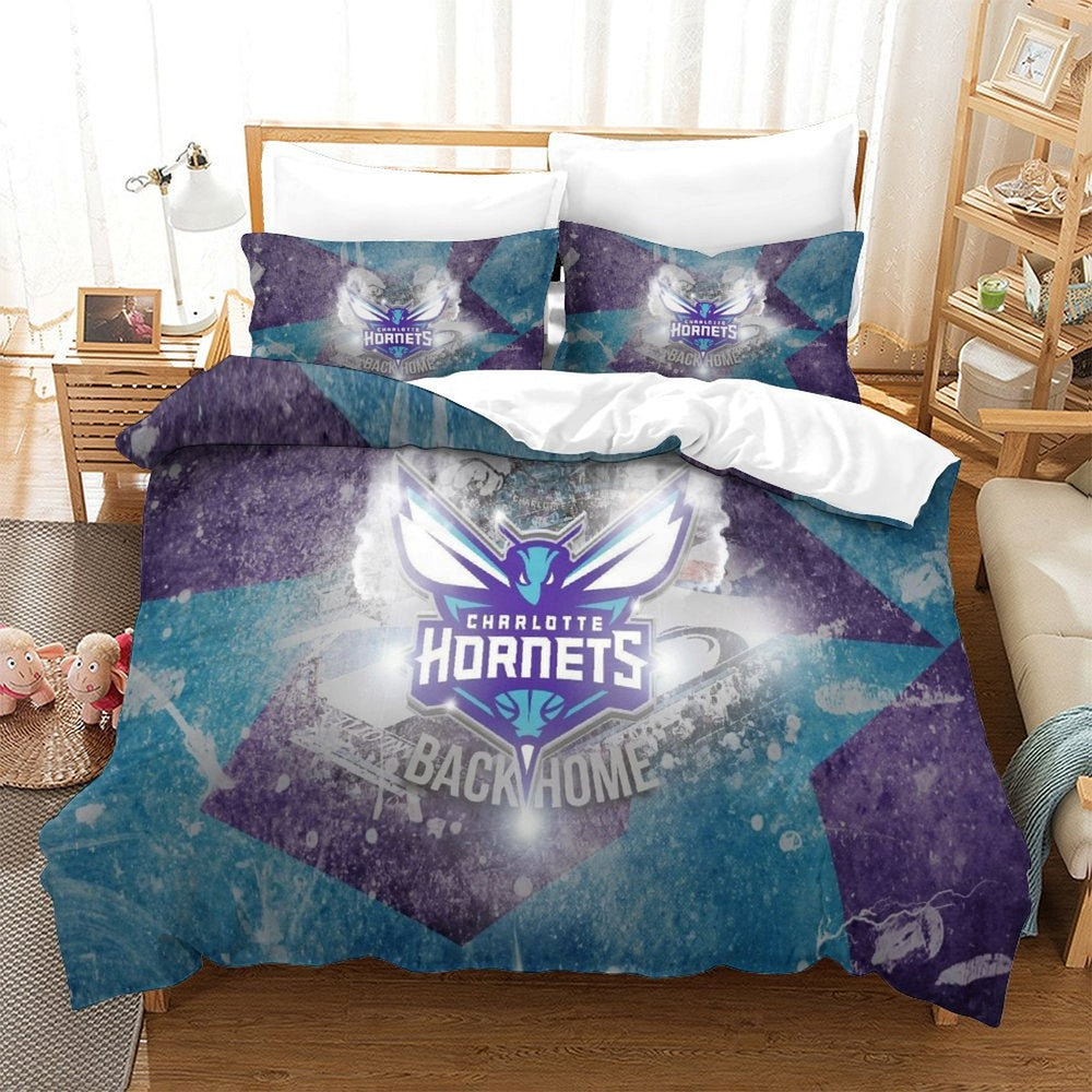 Charlotte Hornets Bedding Set Duvet Cover Without Filler (Online Order Only)