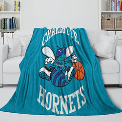 Charlotte Hornets Blanket Flannel Fleece Throw Room Decoration (Online Order Only)