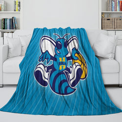 Charlotte Hornets Blanket Flannel Fleece Throw Room Decoration (Online Order Only)