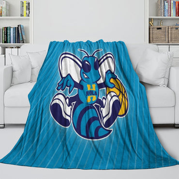 Charlotte Hornets Blanket Flannel Fleece Throw Room Decoration (Online Order Only)
