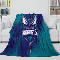 Charlotte Hornets Blanket Flannel Fleece Throw Room Decoration (Online Order Only)