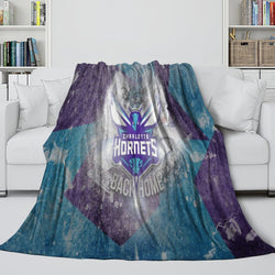 Charlotte Hornets Blanket Flannel Fleece Throw Room Decoration (Online Order Only)