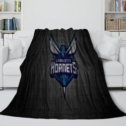 Charlotte Hornets Blanket Flannel Fleece Throw Room Decoration (Online Order Only)