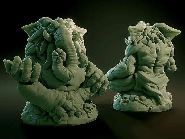 3D Printed Nafarrate Chaugnar Faugn Lovecraftian Bestiary 28 32 mm D&D (Online Only)