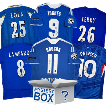 Chelsea F.C. Autographed/Signed Soccer Jersey Mystery Box with PSA JSA or Beckett COA (ONLINE ORDER ONLY)