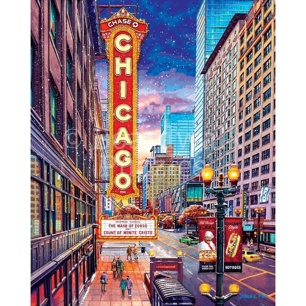 Chicago Downtown 1000 Piece Jigsaw Puzzle Boardwalk (ONLINE ORDER ONLY)