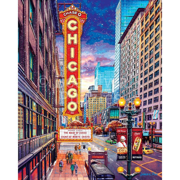 Chicago Downtown 1000 Piece Jigsaw Puzzle Boardwalk (ONLINE ORDER ONLY)