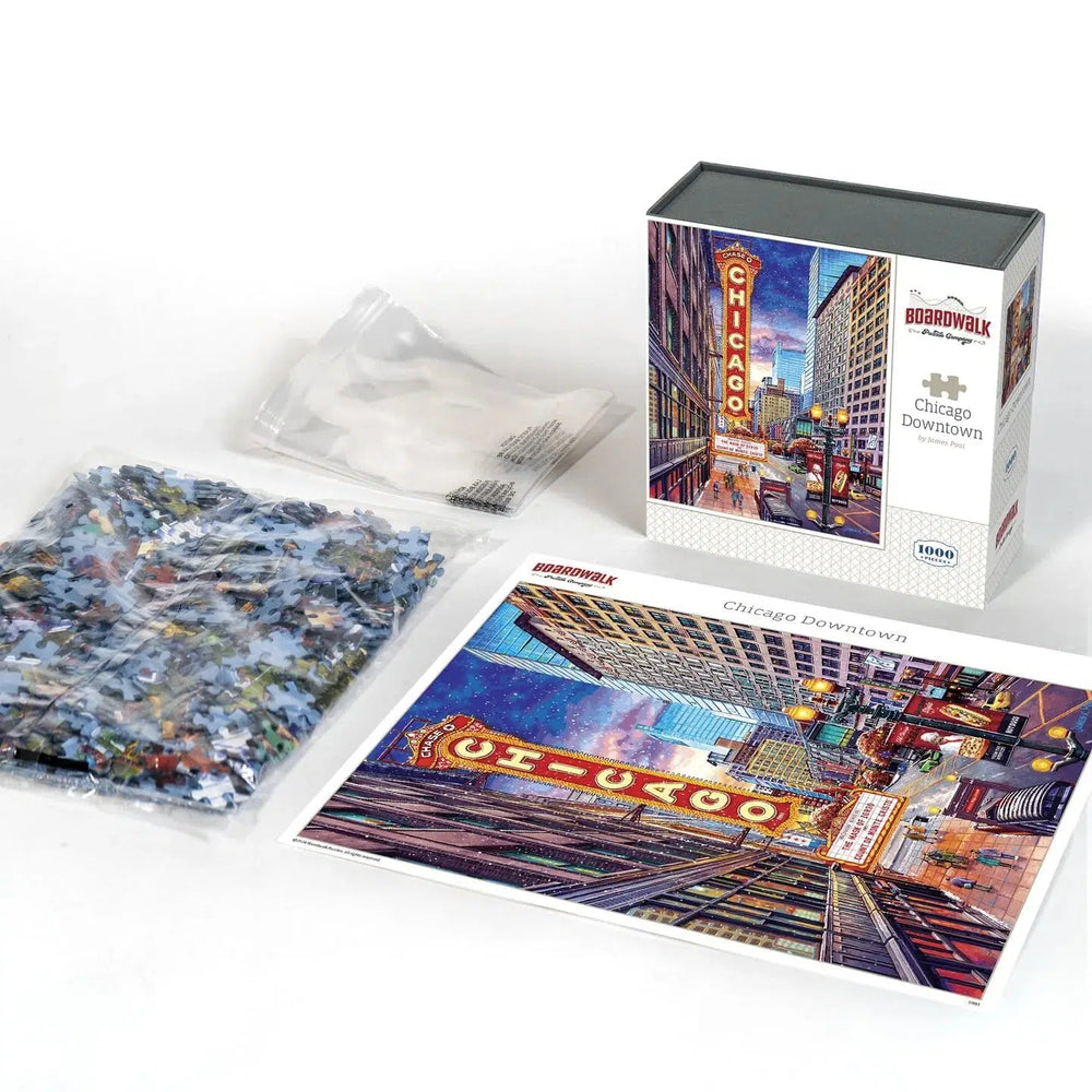 Chicago Downtown 1000 Piece Jigsaw Puzzle Boardwalk (ONLINE ORDER ONLY)