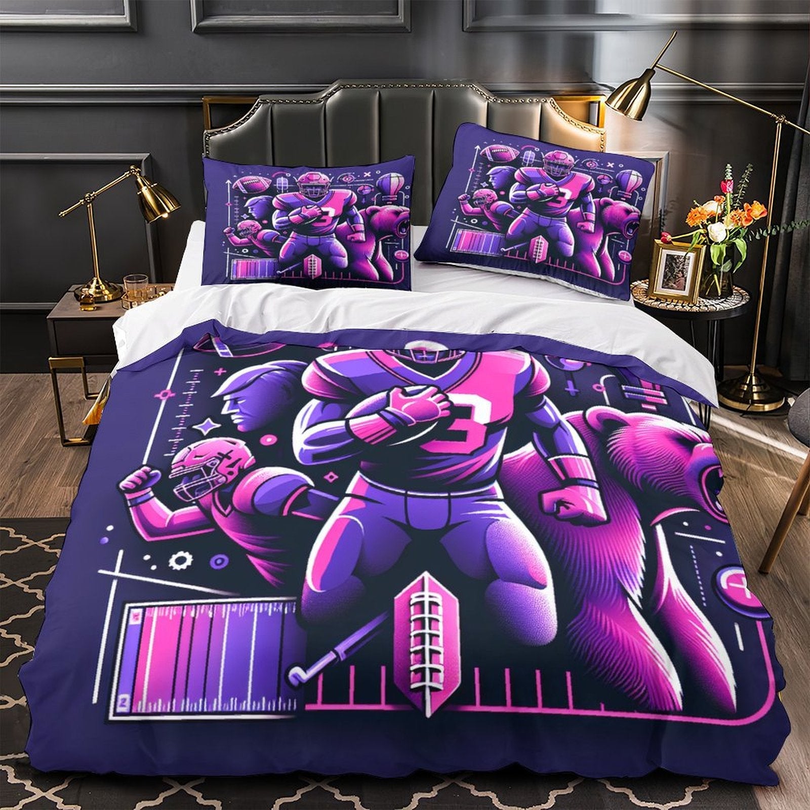 Chicago Bears Bedding Set Duvet Cover Without Filler (Online Order Only)