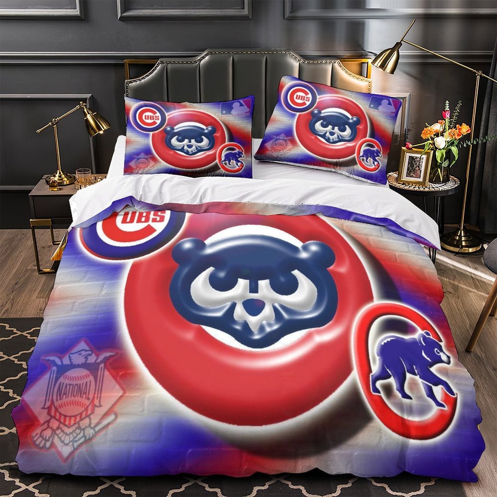 Chicago Cubs Bedding Set Quilt Cover Without Filler (Online Order Only)