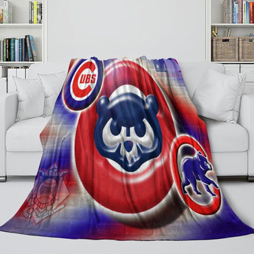 Chicago Cubs Blanket Flannel Throw Room Decoration (Online Order Only)