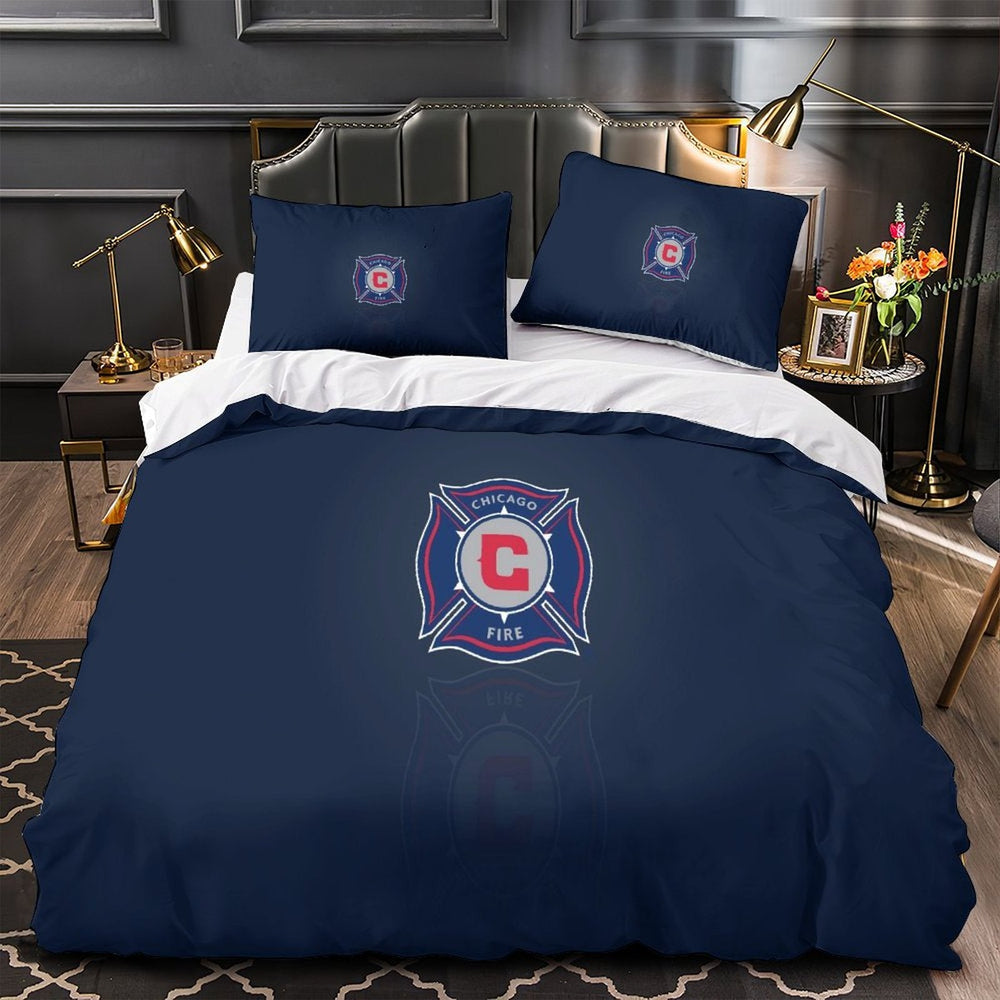 Chicago Fire Soccer Club Bedding Set Duvet Cover Without Filler (Online Order Only)