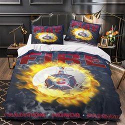Chicago Fire Soccer Club Bedding Set Duvet Cover Without Filler (Online Order Only)