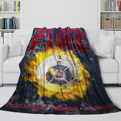 Chicago Fire Soccer Club Blanket Flannel Fleece Throw Room Decoration (Online Order Only)