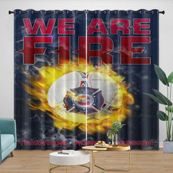 Chicago Fire Soccer Club Curtains Blackout Window Drapes Room Decoration (Online Order Only)