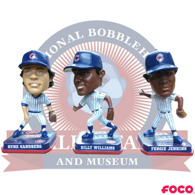 Chicago Cubs Mini Set of 3 Legends Bobbleheads (ONLINE ORDER ONLY)