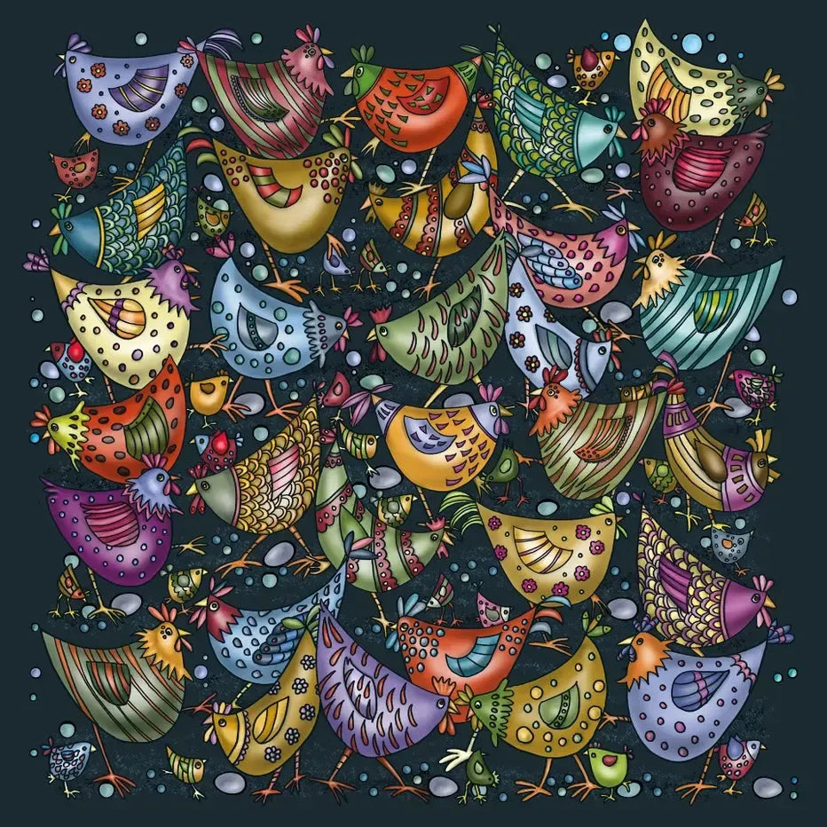 Chicken Pile 239 Piece Jigsaw Puzzle with Display Frame Curiosi (ONLINE ORDER ONLY)