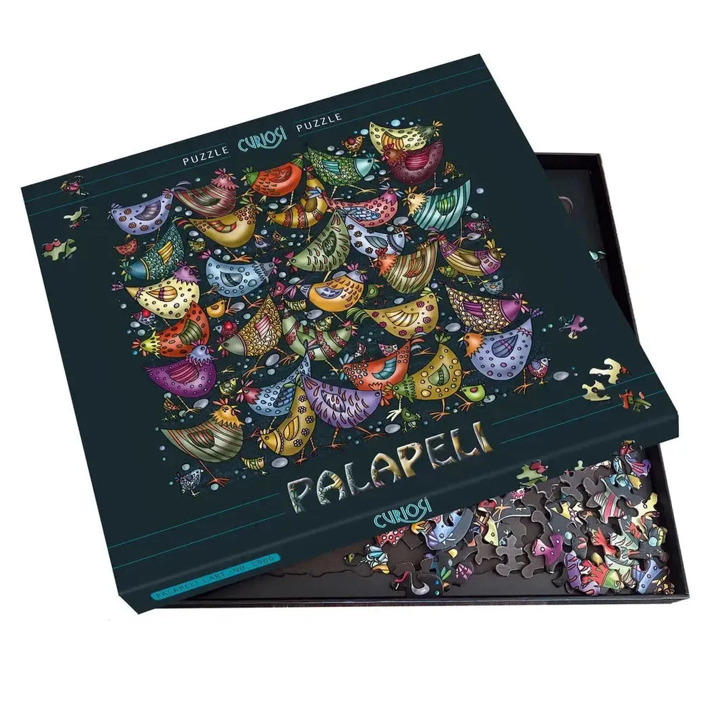 Chicken Pile 239 Piece Jigsaw Puzzle with Display Frame Curiosi (ONLINE ORDER ONLY)