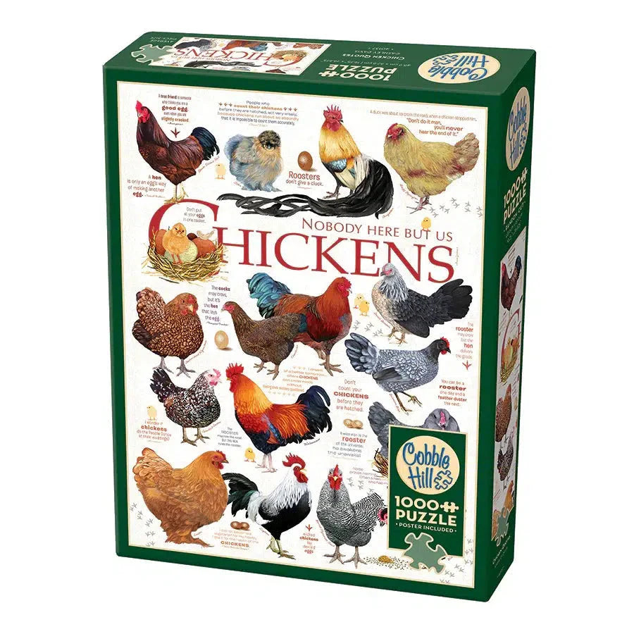 Chicken Quote 1000 Piece Jigsaw Puzzle Cobble Hill (ONLINE ORDER ONLY)