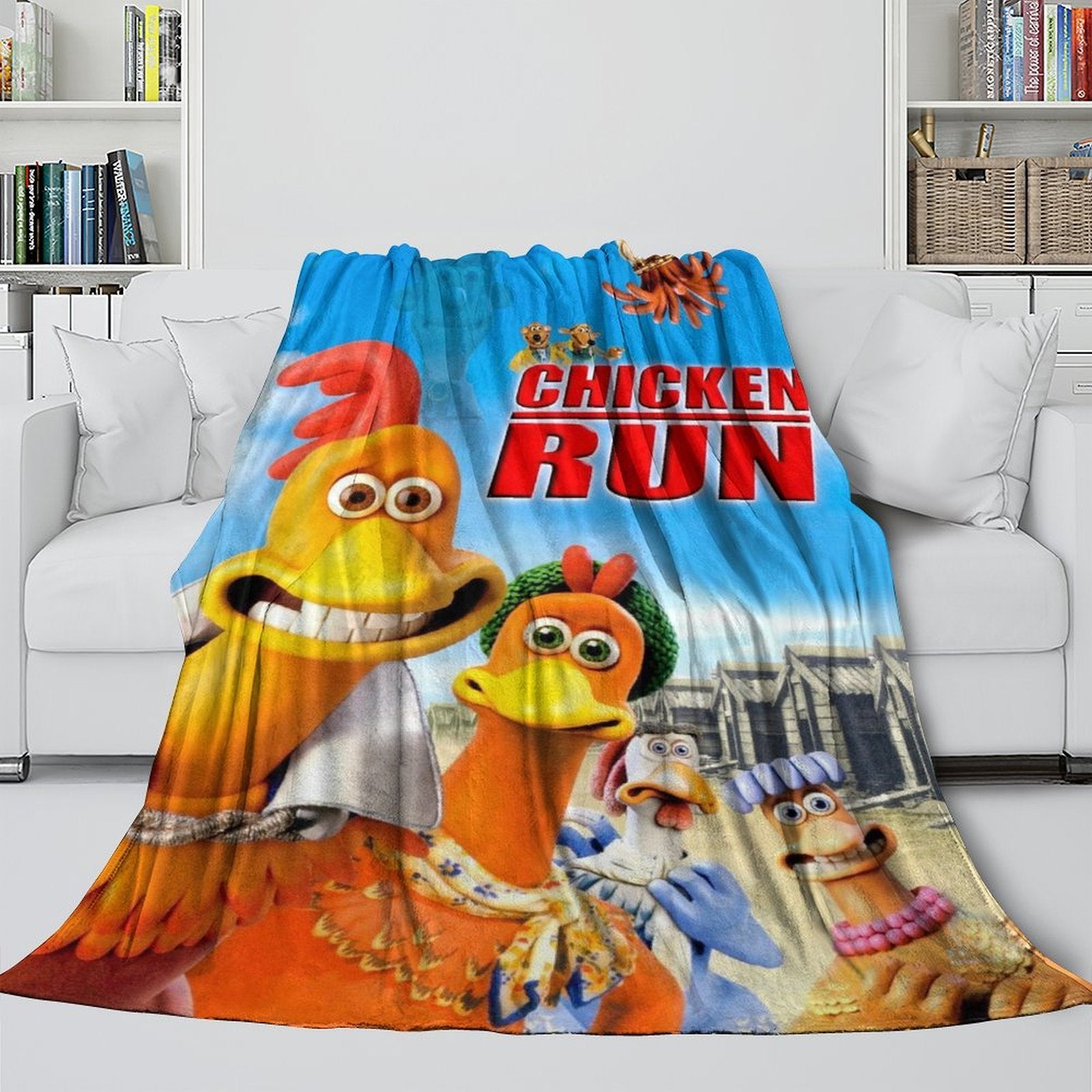 Chicken Run Blanket Flannel Throw Room Decoration (ONLINE ORDER ONLY)