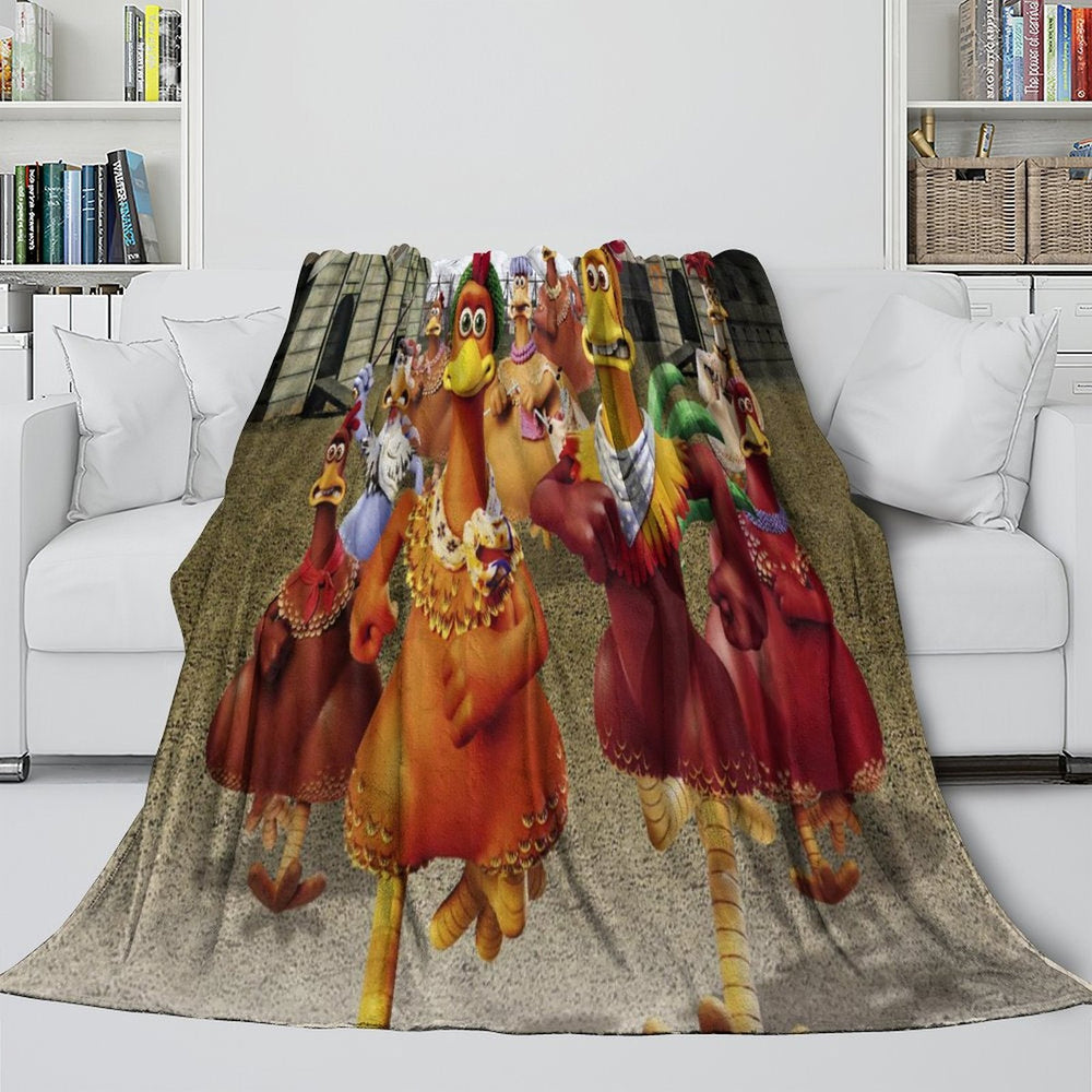 Chicken Run Blanket Flannel Throw Room Decoration (ONLINE ORDER ONLY)
